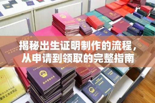 巴青揭秘出生证明制作的流程，从申请到领取的完整指南
