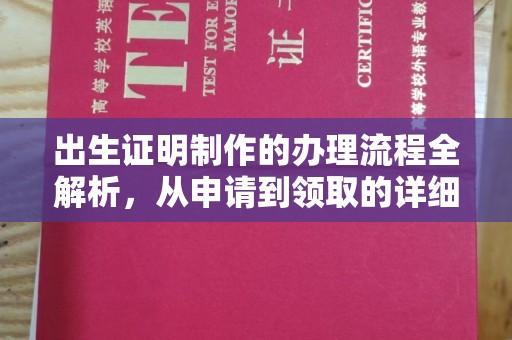 巴青出生证明制作的办理流程全解析，从申请到领取的详细指南