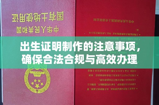 巴青出生证明制作的注意事项，确保合法合规与高效办理