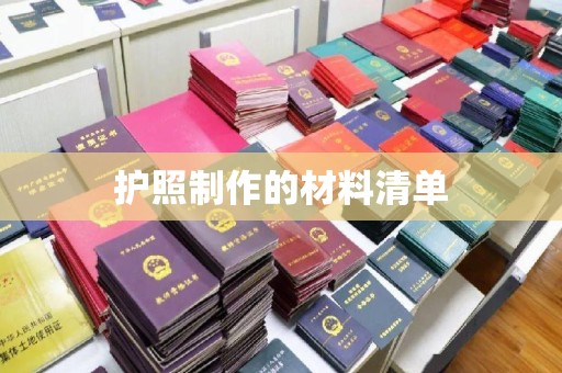 巴青护照制作的材料清单
